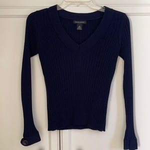 Banana Republic sweater XS ribbed v-neck wool EUC 💙